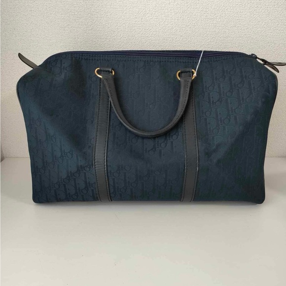 Dior Blue Oblique Monogram Boston Navy Duffle 40cm - Picture 2 of 15